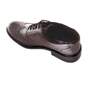 نمای از کنار کفش مردانه چرم طبیعی مدل تاور بندی کد M6565